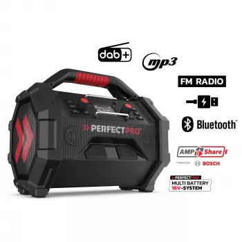 Nešiojamas statybinis radijas PerfectPro ROCKTAGON 18V