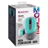 Belaidė pelė DEFENDER Silent Click C Mint 52294 – ambidekstrinė, 1600 DPI, 2.4 GHz nano USB