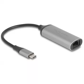 DeLOCK 81570 Keitiklis USB Type-C į RJ-45 0,15 m Antracitas