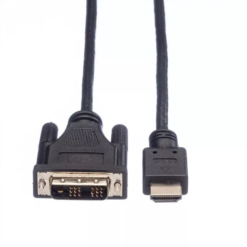 ROLINE adapteris HDMI į DVI-D (Single Link) – 1,5 m – juodas (11.04.5516)