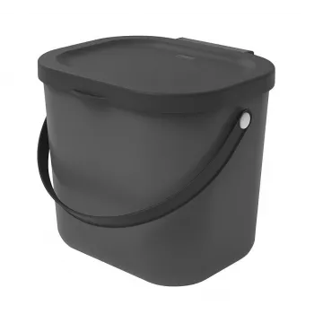 Kompostavimo indas Rotho Albula stačiakampis plastikinis 6 L, antracitas, 200×235×208 mm