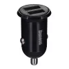 Automobilinis įkroviklis Baseus Gain Pro Universal Black — 2× USB 2.0, 2.4 A vienam prievadui, įėjimas 12–24 V, 5 V išėjimas