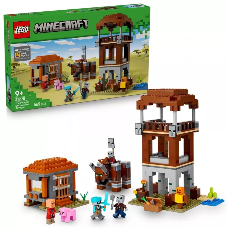 LEGO MINECRAFT 21278 Plėšikų forpostas ir niokotojas