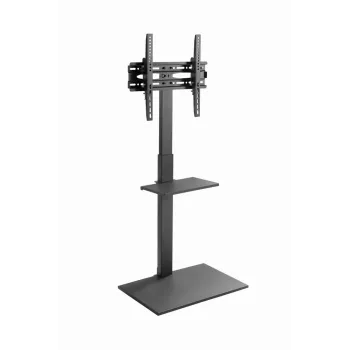 Grindinis TV stovas GEMBIRD TVS-55T-02 32–55 colių televizoriams, plieninis, aukštis 600 mm, VESA 100x100–400x400, maks. apkrova 35 kg