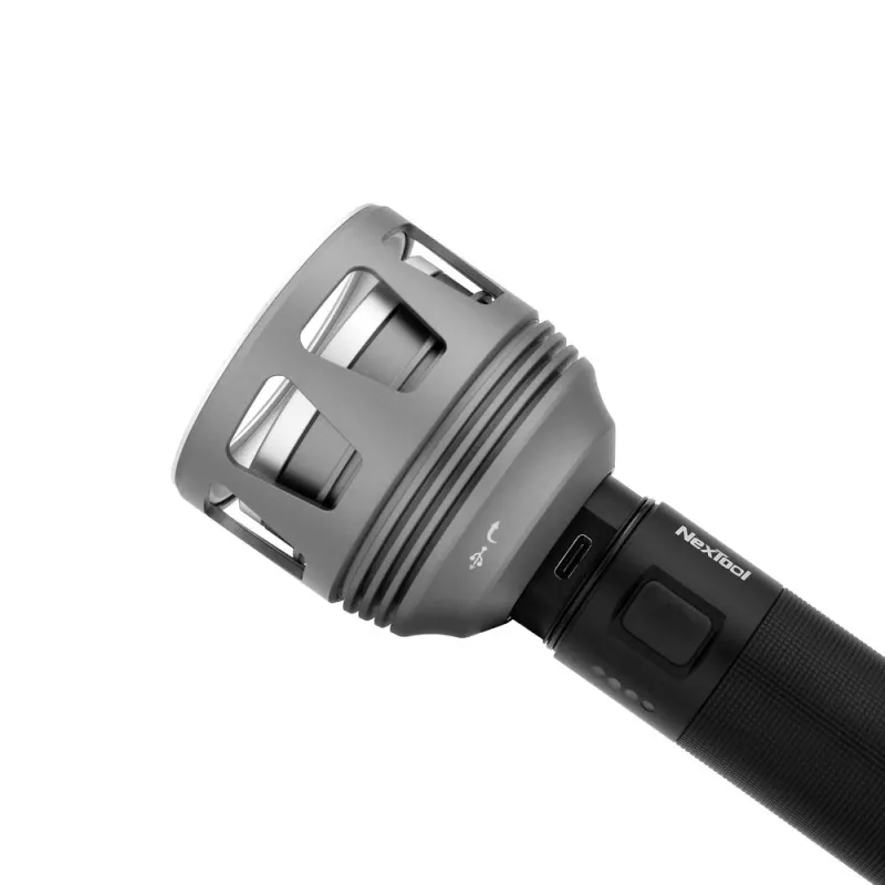 NexTool NE20168 LED žibintuvėlis 3 600 lm 450 m 120 h įkraunama baterija vandeniui atsparus