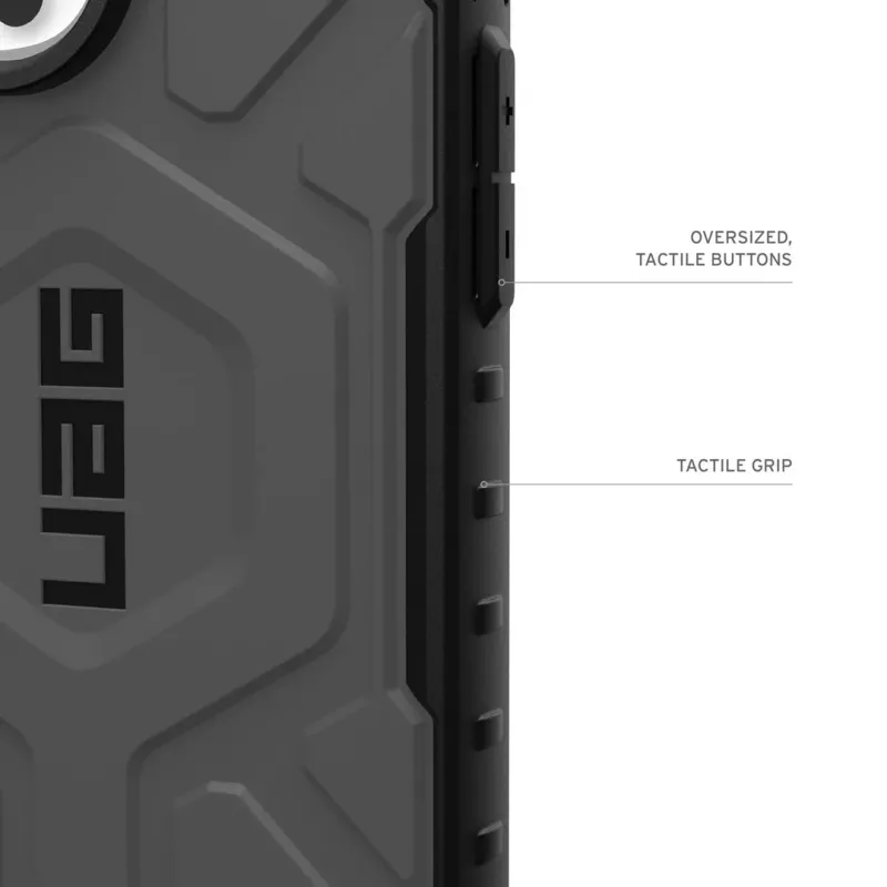 Urban Armor Gear Pathfinder dėklas mobiliesiems telefonams 16 cm (6,3 inch) Sidabrinis