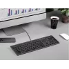 Laidinė klaviatūra A4Tech FX60H USB QWERTY – pilno dydžio 100%, baltas foninis apšvietimas, pilka, USB stotelė