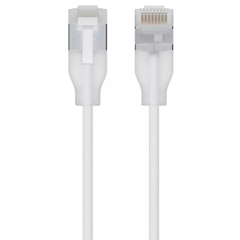 Tinklo laidas Ubiquiti UACC-Cable-Patch-EL-C6A-0.3M-W RJ-45 Cat6a 0,3 m peršviečiamai baltas