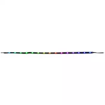 INTER-TECH RS-042 RGB RGB LED juosta 1000 mm, 10 mm, juoda