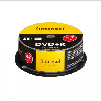DVD+R Intenso 4.7GB 16x 25 vnt. dėžutėje