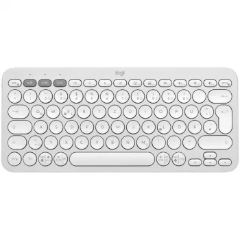 Logitech Pebble Keys 2 K380S Tonal White belaidė Bluetooth klaviatūra (920-011796)