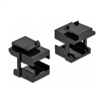 Keystone gaubtuvas DeLOCK 86806 juodas skaiduliniams jungtuvams 10 vnt.