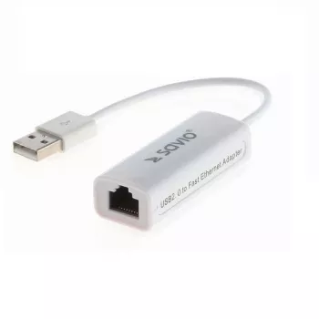 Savio CL-24 - USB 2.0 tinklo adapteris - 10/100 Ethernet 1 prievadas
