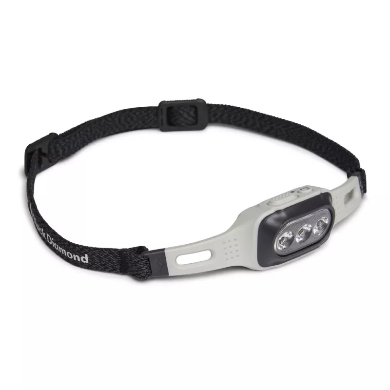 Juostinė galvos lemputė Black Diamond Deploy 325 — LED 325 lm, įkraunama per USB-C, IPX4, 38,5 g
