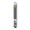 Qoltec 50168 apsauginis filtras su 8 lizdais, 3 m, pilkas