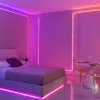LED girlianda Twinkly TWD200STP-TEU įvairiaspalvė vidaus juosta, 5 cm tarpai, IP20, permatomas kabelis