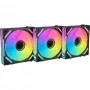 ALPENFÖHN Wing Boost 4 120mm ARGB PWM korpuso ventiliatoriai – 3 vnt. komplektas, juodi