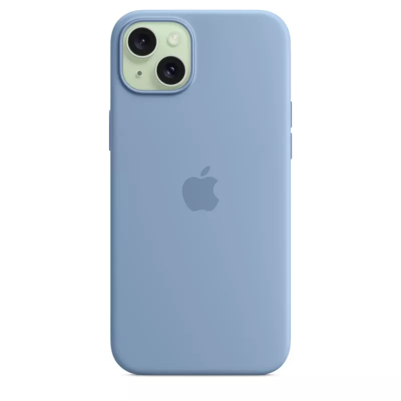 Apple iPhone 15 Plus Silikono Dėklas su MagSafe - Žiemos Mėlyna