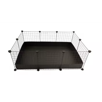 C&C Modular narvas 3x2 110x75 cm jūrų kiaulytei, ežiui, juodas