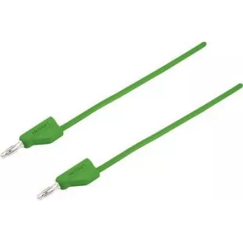 VOLTCRAFT bandomasis laidas [Kištukas 4 mm - Kištukas 4 mm] 0,5 m Žalias MSB-300 (MSB-300-0.5-GR)