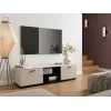 TV spintelė SOHO 140x43x37 cm cashmere viršus, juodas rėmas
