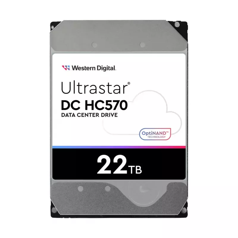 3,5 colio SAS kietasis diskas Western Digital Ultrastar DH HC570 22 TB, 12 Gbit/s, 7200 RPM, 512 MB talpykla