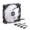 XPG VENTO 120 ARGB PWM (3vnt.) Juodas, Ventiliatorius, 12 cm, 300 RPM, 1850 RPM, Juodas