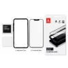 Grūdinto stiklo apsauginis stikliukas Crong iPhone 16e / 14 / 13 / 13 Pro — 3D pilnas padengimas