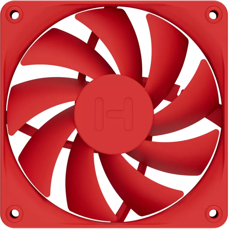 Kompiuterio ventiliatorius HYTE FA12-RR-4 120 mm, 1500 RPM, 72 m³/h, 1.6 mmH2O, Fluid Dynamic Bearing, raudonas, 4 vnt.