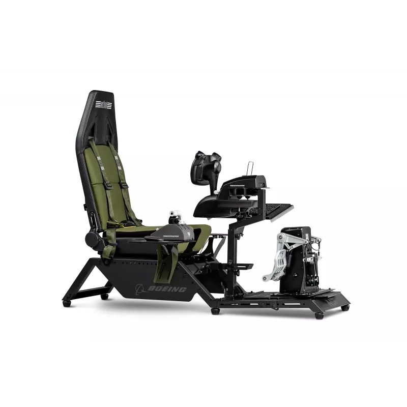 Next Level Racing Flight Simulator Boeing Military 396055 sėdynė – specializuota aviacinė kėdė su vairalazdės ir pedalų tvirtinimo vietomis