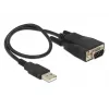 DeLOCK 62958 USB-A prie RS-232 adapteris, juodas