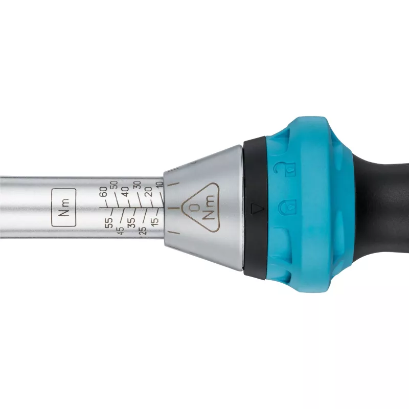 HAZET 5120-3CT – Mechaninis sukimo momento veržliaraktis su spragtelėjimu – 1/4 colio – 1–9 Nm – 4% tikslumas – juodas/mėlynas