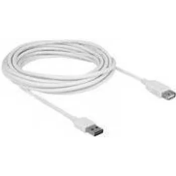 USB ilginimo laidas DeLOCK 85202 USB 2.0 5m Baltas