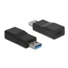 DeLOCK 65696 USB 3.1 Gen 2 Type-A į Type-C keitiklis, juodas