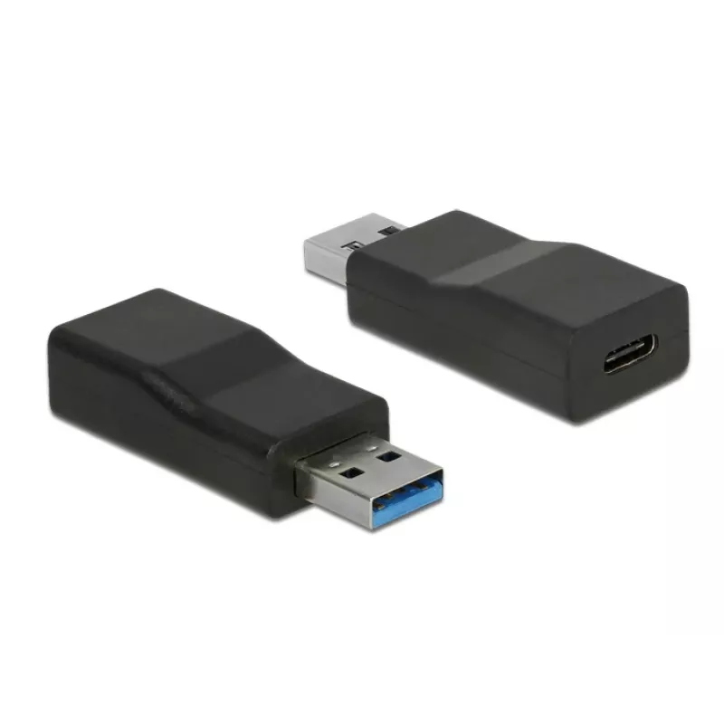 DeLOCK 65696 USB 3.1 Gen 2 Type-A į Type-C keitiklis, juodas