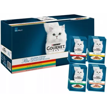 PURINA Gourmet Perle Mix šlapias kačių ėdalas - 60x85 g