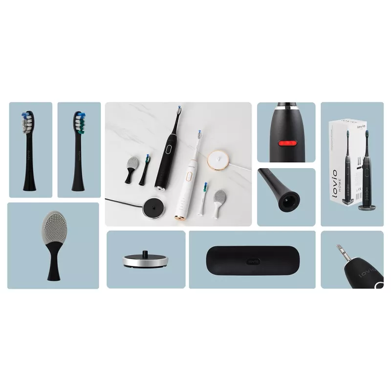 Lovio LVTB124BK SonicProtect PRO Black – elektrinis dantų šepetėlis