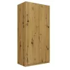 Spinta Wardrobe Top E Shop SD-90 ART KPL – ąžuolinis rėmas, 7 lentynos, 2 durys