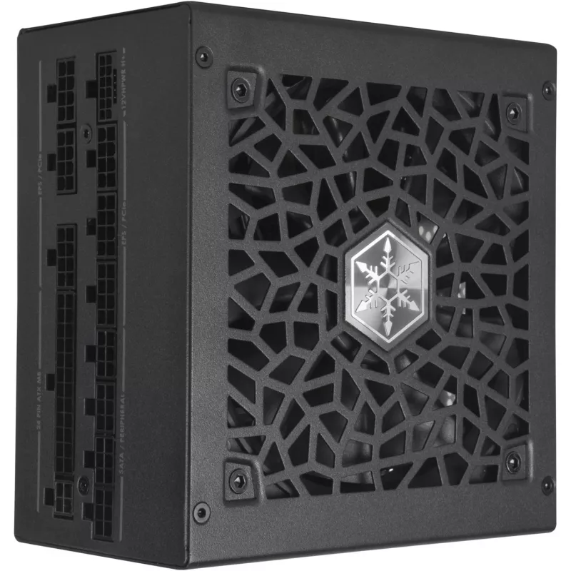 SST-HA1300R-PM 1300W, maitinimo blokas juodas, 9x PCIe, kabelių valdymas, 1300 vatų