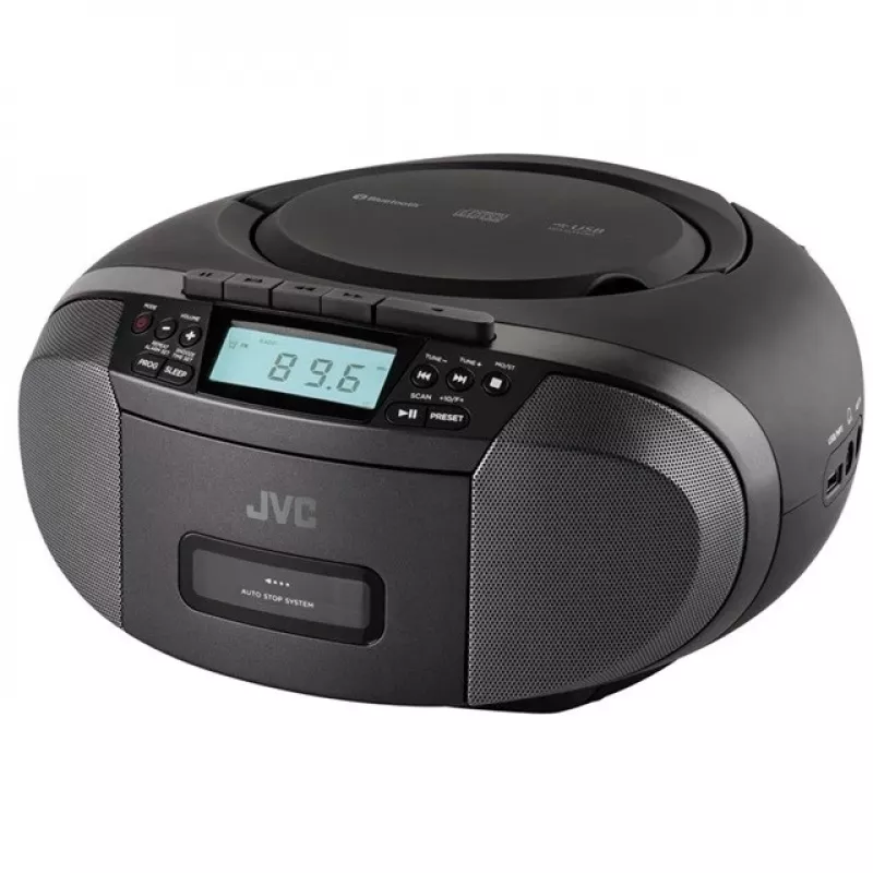 Radijo grotuvas JVC RC-E444B Juodas su CD grotuvu ir FM imtuvu