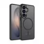 Crong Hybrid Matte Magnetic dėklas Samsung Galaxy S26+ — TPU + PC, juodas