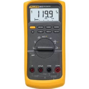 Multimetras Fluke 83V, 98 mm × 52 mm × 201 mm, 624 g, su baterija (šarminė)