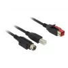 USB kabelis DeLOCK 85489 USB 2.0 3m USB B juodas