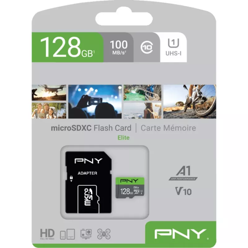 Atminties kortelė MicroSDXC 128GB PNY Elite Performance P-SDU128V11100EL-GE