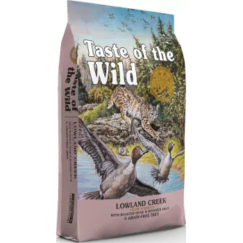 TASTE OF THE WILD Lowland Creek – sausas kačių ėdalas – 6,6 kg