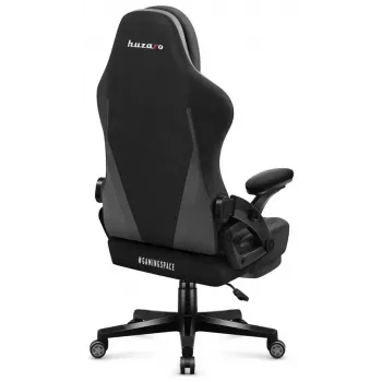 Žaidimų kėdė huzaro Force 4.6 – ergonomiška audeklinė sėdynė, reguliuojamas aukštis ir atlošas, juosmens atrama, 130 kg, sėdynės plotis 41 cm
