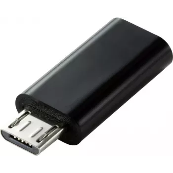 Renkforce RF-4472838 Laidų sąsajos / lyties adapteris Micro USB-B į USB Type C juodas (RF-4472838)