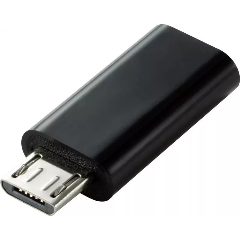 Renkforce RF-4472838 Laidų sąsajos / lyties adapteris Micro USB-B į USB Type C juodas (RF-4472838)
