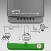 Qoltec saulės MPPT įkrovimo valdiklis su temperatūros jutikliu 20A 12V/24V LCD ekranas 2xUSB