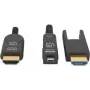 Manhattan HDMI į Micro HDMI plenuminis kabelis, 4K@60Hz (Premium High Speed), 70 m, aktyvus, nuimamas HDMI kištukas (A tipo), vyriškas–vyriškas, juodas, paauksuoti kontaktai, visam laikui garantija